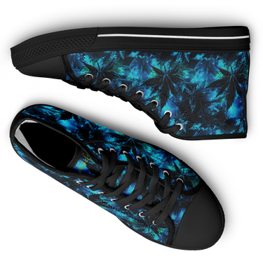 Chokefish™ Urban Peak Retro High Tops-Cannabis-009-2